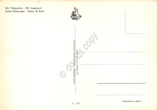 Cartolina Passo del Falzarego vedute varie paese uscita chiesa | Immagine Gallery 2
