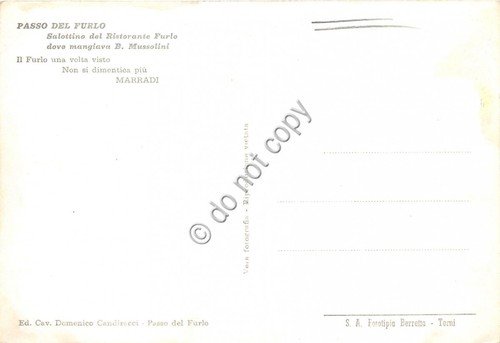 Cartolina Passo del Furlo salottino del Ristorante Furlo | Immagine Gallery 2