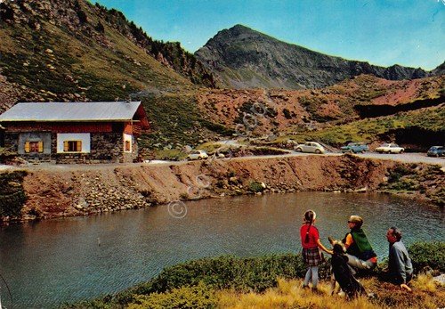 Cartolina Passo del Manghem Cima Ziolera auto animata 1980 | Immagine principale