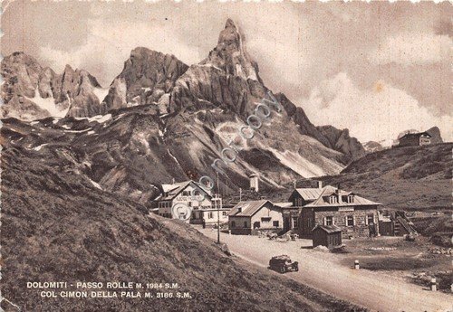 Cartolina Passo del Rolle Col Cimon della Pala 1951 (Trento) | Immagine principale