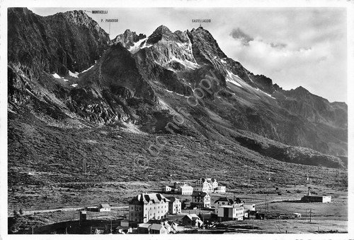 Cartolina Passo del Tonale Alberghi e Monumento alla Vittoria Alata … | Immagine principale