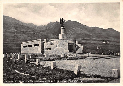 Cartolina Passo del Tonale Monumento ai Caduti della Guerra 1959 …