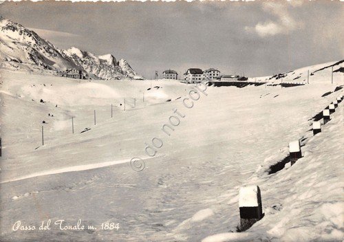 Cartolina Passo del Tonale Panorama parziale