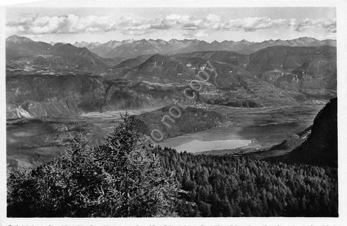 Cartolina Passo della Mendola Vista su Lago Caldaro 1955 | Immagine principale