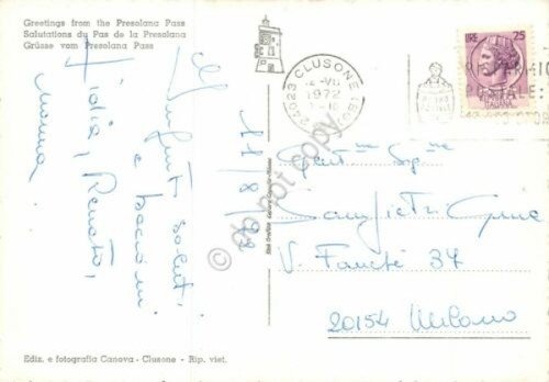 Cartolina Passo della Presolana vedute 1972 (Bergamo) | Immagine Gallery 2