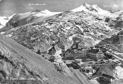 Cartolina Passo dello Stelvio panorama con M. Livrio 1964 | Immagine principale