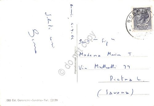 Cartolina Passo dello Stelvio panorama con M. Livrio 1964 | Immagine Gallery 2