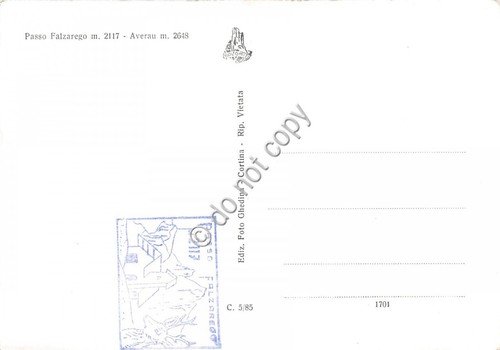 Cartolina Passo Falzarego Averau animata