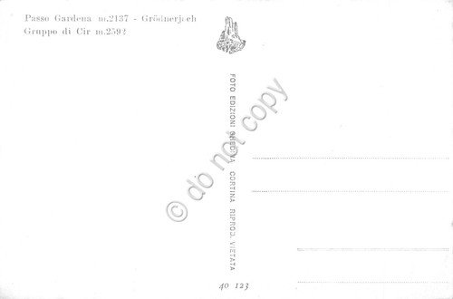 Cartolina Passo Gardena Gruppo di Cir | Immagine Gallery 2