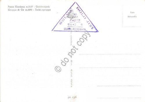 Cartolina Passo Gardena Gruppo di Cir (Bolzano) | Immagine Gallery 2