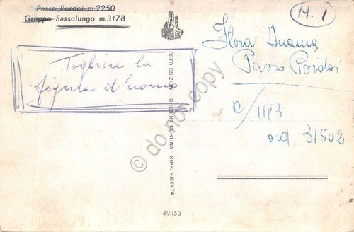 Cartolina Passo Pordoi Gruppo Sassolungo animata | Immagine Gallery 2