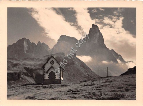 Cartolina Passo Rolle Gruppo delle Pale Foto Ghedina (Trento)