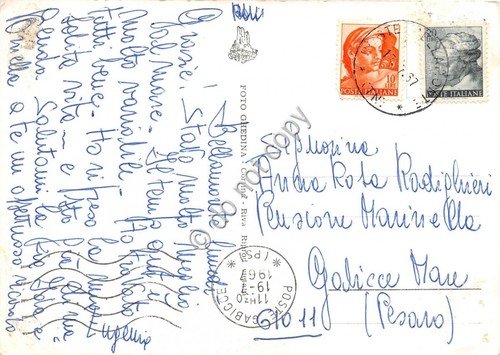 Cartolina Passo Rolle Strada Bellamonte panorama 1967 Foto Ghedina (Trento) | Immagine Gallery 2