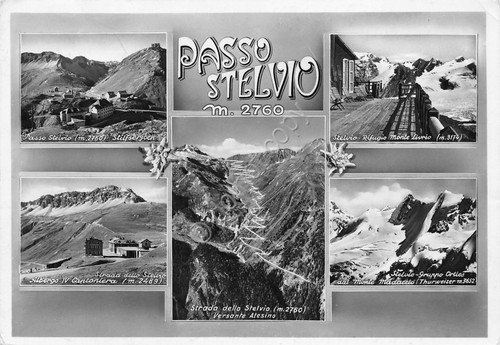 Cartolina Passo Stelvio 5 vedutine (Bolzano) | Immagine principale