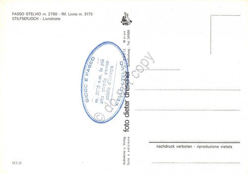 Cartolina Passo Stelvio Rifugio Livrio (Bolzano) | Immagine Gallery 2