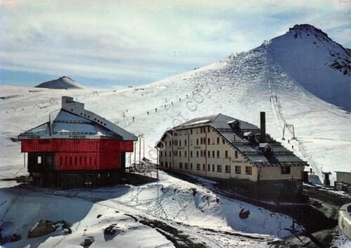 Cartolina Passo Stelvio Scuola di Sci Pirovano (Bolzano)