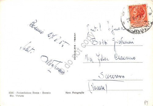 Cartolina Passo Stelvio Stilferjoch Confine Italo Svizzero1956