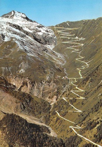 Cartolina Passo Stelvio strada (Bolzano)