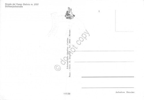 Cartolina Passo Stelvio strada (Bolzano) | Immagine Gallery 2