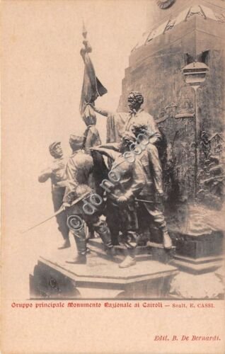 Cartolina Pavia Monumento ai Cairoli