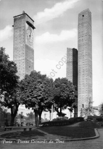 Cartolina Pavia Piazza Leonardo da Vinci | Immagine principale