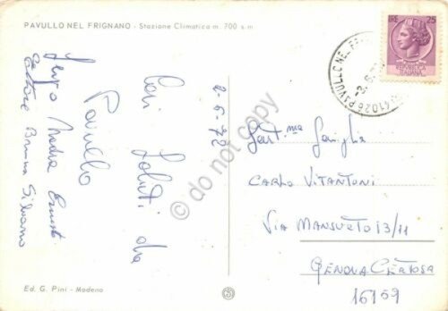 Cartolina Pavullo vedute 1972 (Modena) | Immagine Gallery 2