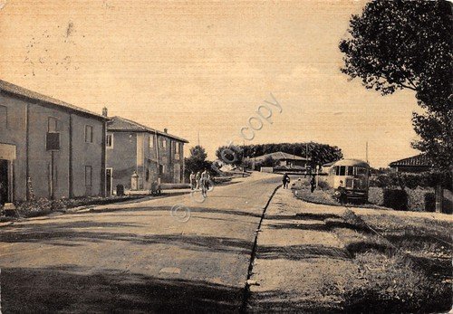 Cartolina Pegola Bologna Via Nazionale 1961 animata