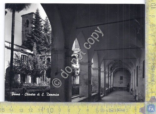 Cartolina Penne - Chiostro S. Domenico - 1960 (Pescara) | Immagine principale