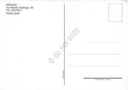 Cartolina Perugia Bar Cocktail Music Piano Bar Via Gallenga animata …