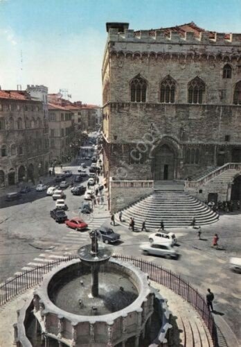 Cartolina Perugia Fonte Maggiore Palazzo Comunale Corso Vannucci 1973 | Immagine Gallery 1