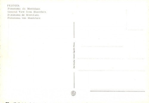 Cartolina Perugia Panorama da Monteluce