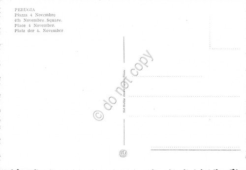 Cartolina Perugia Piazza 4 Novembre auto d'epoca | Immagine Gallery 2