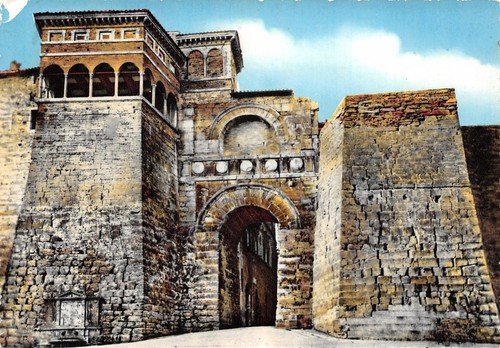 Cartolina Perugia Porta Urbica Etrusca Timbro a targhetta stradale 1961 | Immagine Gallery 2