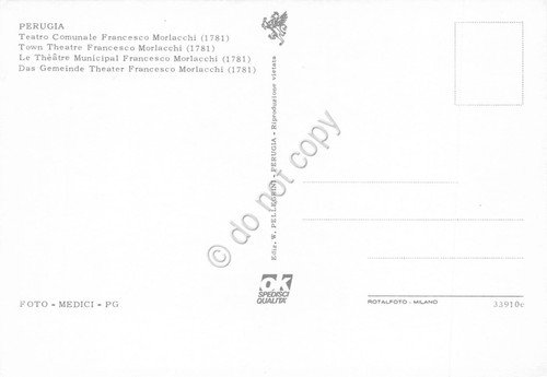 Cartolina Perugia Teatro Comunale F. Morlacchi interno anni '70 | Immagine Gallery 2