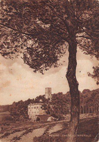 Cartolina Pesaro Castello Imperiale 1952