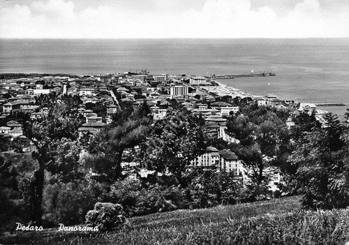 Cartolina Pesaro Panorama 1959