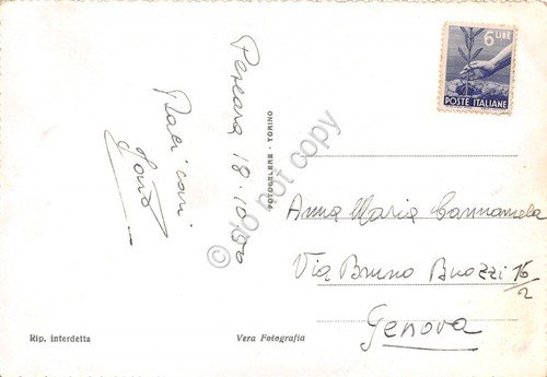 Cartolina Pescara Lungomare Riviera 1950 | Immagine Gallery 2