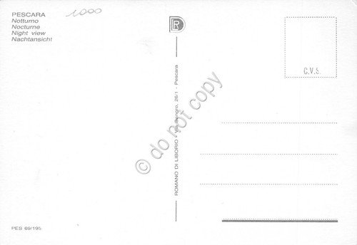 Cartolina Pescara panorama notturno | Immagine Gallery 2