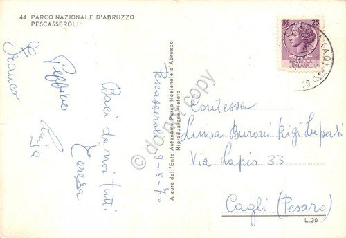 Cartolina Pescasseroli 3 vedute panorama monumento chiesa 1970 (L'Aquila) | Immagine Gallery 2