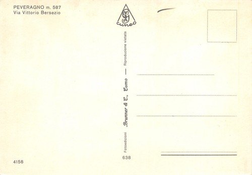 Cartolina Peveragno Via Bersezio | Immagine Gallery 2