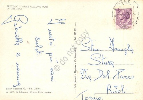 Cartolina Pezzolo Valle Uzzone panorama | Immagine Gallery 2