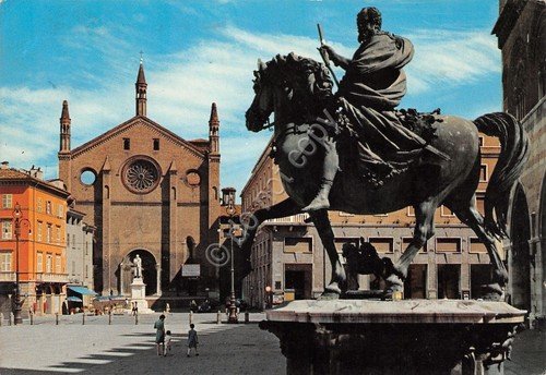 Cartolina Piacenza Basilica San Francesco Monumento Farnese 1979 | Immagine principale