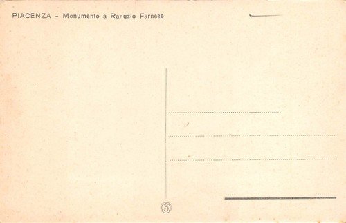 Cartolina Piacenza Monumento a Ranunzio Farnese | Immagine Gallery 2