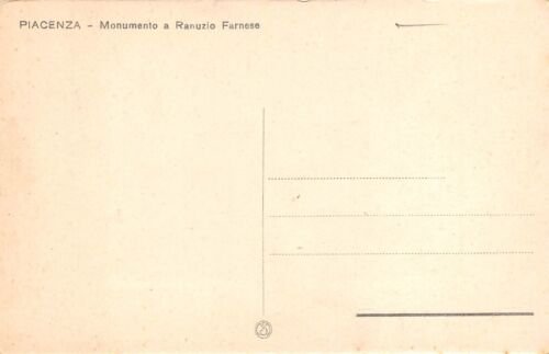 Cartolina Piacenza Monumento a Ranunzio Farnese