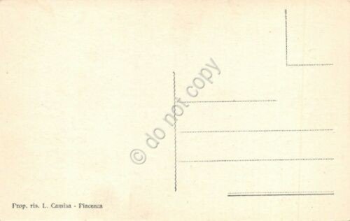 Cartolina Piacenza Monumento ail Pontiere d' Italia illustrata