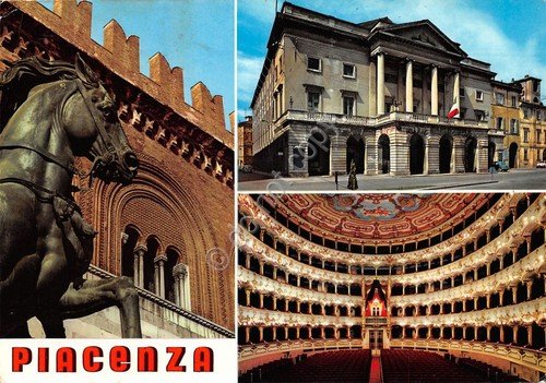 Cartolina Piacenza vedute anni '60