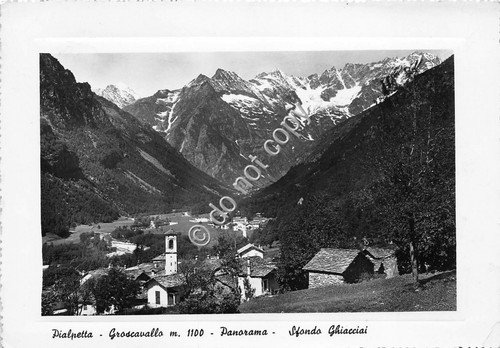 Cartolina Pialpetta Groscavallo Panorama