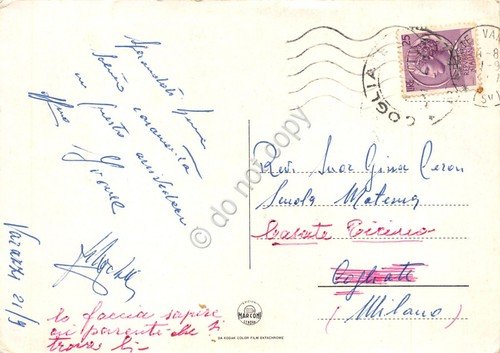 Cartolina Piani d' Invrea Varazze Soggiorno Fatebenefratelli vedute segnata | Immagine Gallery 2