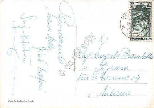 Cartolina Piani di Bobbio Rifugio Ratti anni '50