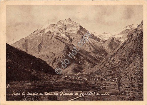 Cartolina Piano di Usseglio Ghiacciaio di Peraciaval 1951 | Immagine principale